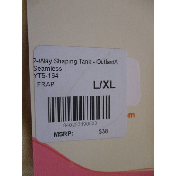 Yummie by Heather Thomson Womens Sz L/XL Seamless 2-Way Shaping Tank Top Nude - Picture 6 of 10